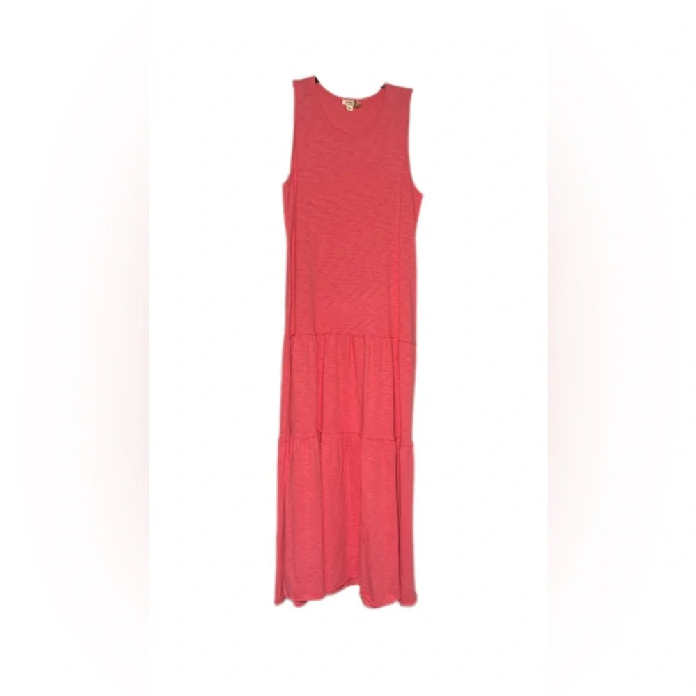 Dylan Pink Cotton Tiered Sleeveless Maxi Dress Women’s XS